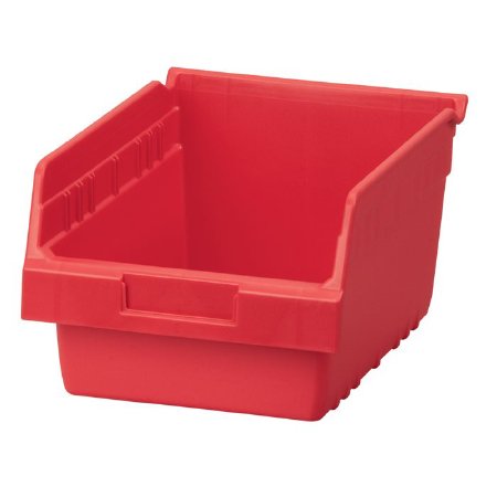 Akro-Mils ShelfMax Storage Bin Red Plastic 6 X 8-3/8 X 11-5/8 Inch - 30080RED