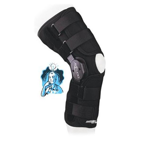 DJO Brace Wraparound Playmaker Adult Knee Drytex Black Size X-Small Ea - 11-0759-1