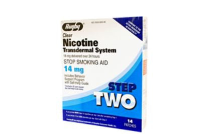 Major Pharmaceuticals Rugby Stop Smoking Aid 14 mg Strength Transdermal Patch - 536589588