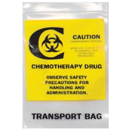 Action Health - Chemotherapy Transport Bag Clear Bag Film 6 x 9 Inch - 85251921601