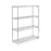 Uline - Shelving Unti 4 Shelves 48 X 18 X 63 Inch Silver - H-2941-63
