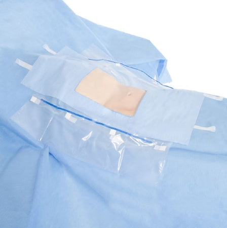 O&M Halyard Inc DRAPE, LAPAROTOMY W/POUCH TUBEHLDR N/S 100"X76"X124" (18/CS - 79233