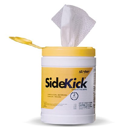 Stryker Medical Sidekick Surface Disinfectant Cleaner SideKick Alcohol Based Wipe 100 Count Canister Disposable Scented - 2060-000-001