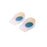 Hely & Weber Cup Heel Silicone Fits Most Men Low Profile White/Blue Size Large Universal 1/Pr - 327-L