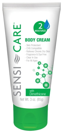 Convatec Sensi-Care Hand and Body Moisturizer 3 oz. Tube Unscented Cream CHG Compatible - 324403