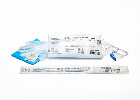 Cure Medical Cure Catheter Urethral Catheter Straight Tip Hydrophilic Coated Plastic 12 Fr. 16 Inch - HM12