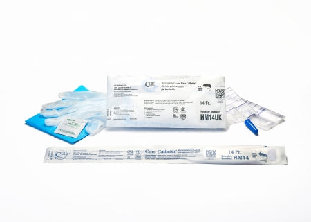 Cure Medical Cure Catheter Urethral Catheter Straight Tip Hydrophilic Coated Plastic 14 Fr. 16 Inch - HM14