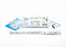 Cure Catheter - Intermittentent Catheter Kit U-Shape Straight Tip 14 Fr. Hydrophilic Coated PVC - HM14UK