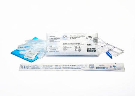 Cure Medical Cure Catheter Urethral Catheter Straight Tip Hydrophilic Coated Plastic 16 Fr. 16 Inch - HM16