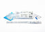 Cure Catheter - Urethral Catheter Kit U-Shape Straight Tip 16 Fr. Hydrophilic Coated PVC - HM16UK