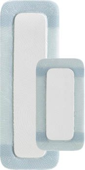 Biatain - Silicone Foam Dressing 4 X 8 Inch Rectangle Silicone Adhesive with Border Sterile - 33400