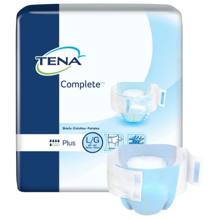 TENA Complete - Unisex Adult Incontinence Brief Large Disposable Moderate Absorbency - 67330