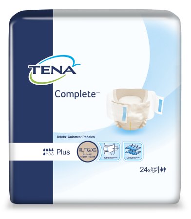 Essity HMS North America Inc TENA Complete Adult Incontinent Brief Tab Closure X-Large Disposable Moderate Absorbency - 67340