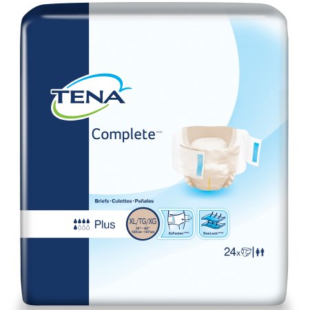 TENA Complete - Unisex Adult Incontinence Brief X-Large Disposable Moderate Absorbency - 67340