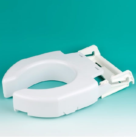 Maddak Secure-Bolt Raised Toilet Seat 3 Inch Height White 600 lbs. Weight Capacity - 725680000