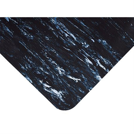 Sof-Tyle Marble Mat - Anti-Fatigue Floor Mat 3 X 12 Foot Marbled Black - 14240-BK