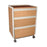 Vista - Refurbished Bedside Cabinet Natural Wood 20 X 17-1/2 X 31-7/16 Inch 3 Drawers No Shelves - HRV100