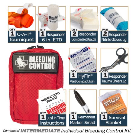 North American Rescue Public Access Bleeding Control Kit Intermediate - 80-0472