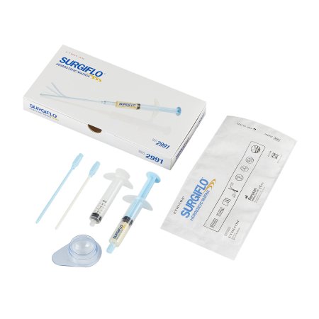 SURGIFLO Hemostatic Matrix - Absorbable Gelatin Sponge 8 mL Prefilled Syrinige Porcine Gelatin Sterile - J & J Healthcare Systems - 2991