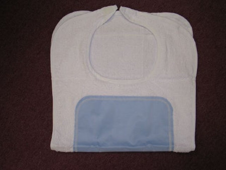 Lew Jan Textile Bib Hook and Loop Closure Reusable Terry Cloth - V91-1830BL
