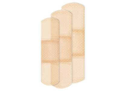 Dukal American White Cross First Aid Adhesive Strip Assorted Sizes Plastic Assorted Shapes Sheer Sterile - 1260033