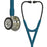 3M Littmann - Cardiology Stethoscope Caribbean Blue 2-Tube 27 Inch Tube Double-Sided Chestpiece - 6190