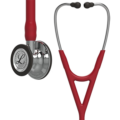 3M Littmann Cardiology Stethoscope Burgundy 2-Tube 27 Inch Tube Double Sided Chestpiece - 6170
