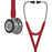 3M Littmann Cardiology Stethoscope Burgundy 2-Tube 27 Inch Tube Double Sided Chestpiece - 6170