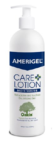 Amerigel Care - Hand and Body Moisturizer 16 oz. Pump Bottle Unscented Lotion - A30116