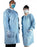 AMD Ritmed Lab Coat Blue X-Large Long Sleeves Knee Length - 8019