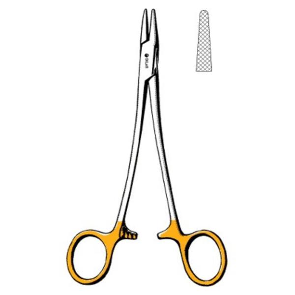 Sklar Instruments Holder Needle Mayo-Hegar 5-1/2" Serrated Jaw Tungsten Carbide Ea - 21-8030