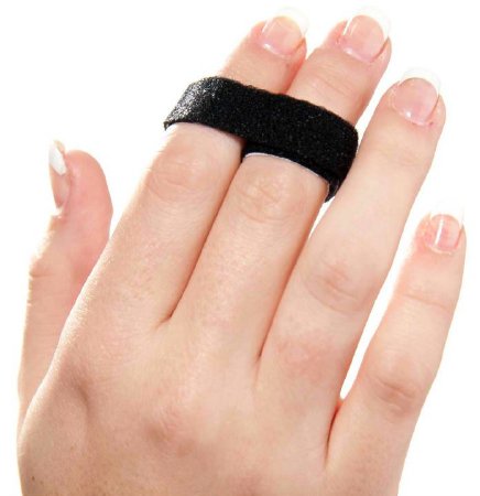 Alimed 3pp Buddy Loop Finger Splint Nylon/ Lycra / Foam Finger Black - 51886