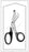 Econo - Utility Scissors 5-1/2 Inch Length Floor Grade Stainless Steel / Plastic Sterile Finger Ring Handle Angled Blunt Tip / Blunt Tip - 96-2701