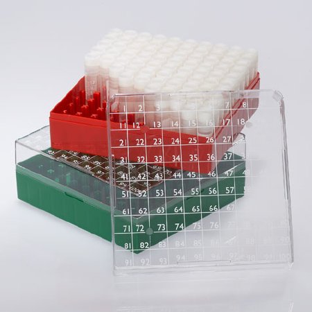 BioBOX - Cryo Storage Box 52 X 132 X 132 mm White Polycarbonate 100 Vial Capacity - 3050W