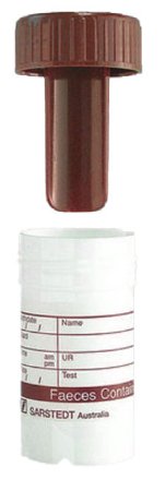 Sarstedt - Stool Specimen Container 28 X 54 mm Screw Cap Patient Information NonSterile - 80.9924.014