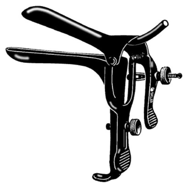 Sklar Instruments Speculum Vaginal Graves 4X1-1/4" Medium Black Stainless Steel Ea - 90-9016