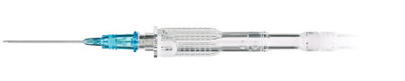 ICU Medical SuperCath 5 Peripheral IV Catheter 22 Gauge 1 Inch Sliding Safety Needle - SP20001