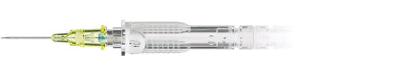 ICU Medical SuperCath 5 Peripheral IV Catheter 24 Gauge 3/4 Inch Sliding Safety Needle - SP20801