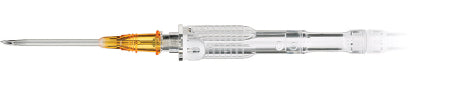ICU Medical SuperCath 5 Peripheral IV Catheter 14 Gauge 1-1/4 Inch Sliding Safety Needle - SP21201