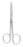 Milltex - Eye Scissors 4-1/8 Inch Length OR Grade German Stainless Steel NonSterile Finger Ring Handle Straight Blade Blunt Tip / Blunt Tip - 18-1430