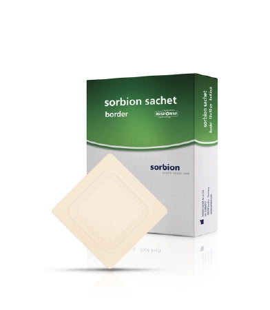 BSN Medical Cutimed Sorbion Sachet Border Hydroactive Wound Dressing Cellulose / Gel Forming Polymer 6 X 6 Inch - 7323602