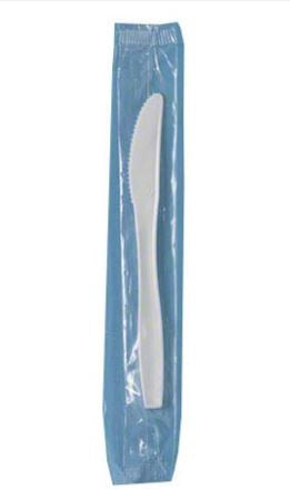 Saalfeld Redistribution Solo Knife White Polypropylene - V01796