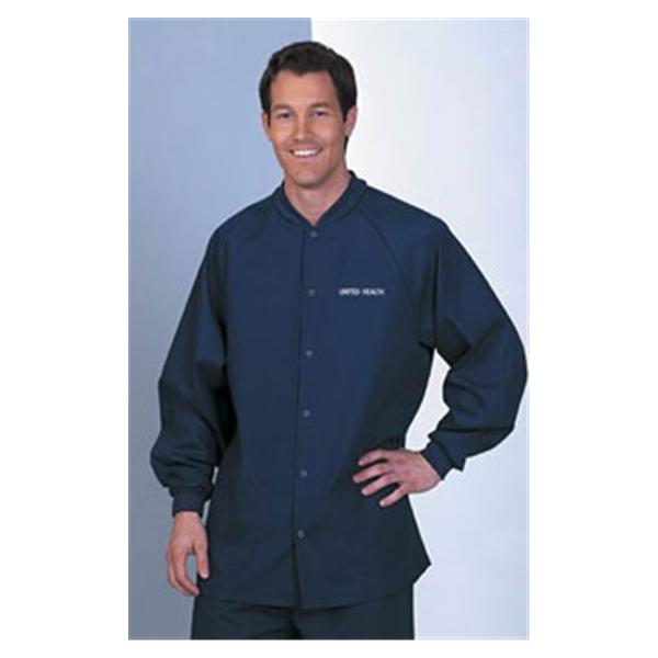 Fashion Seal Jacket Warm-Up 65% Polyester / 35% Cotton Unisex Navy Small 2 Pockets Ea - 7708-S