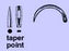 Anchor Products Anchor Suture Needle 1/2 Circle Taper Point Needle Davis Tonsil Type - 1849R