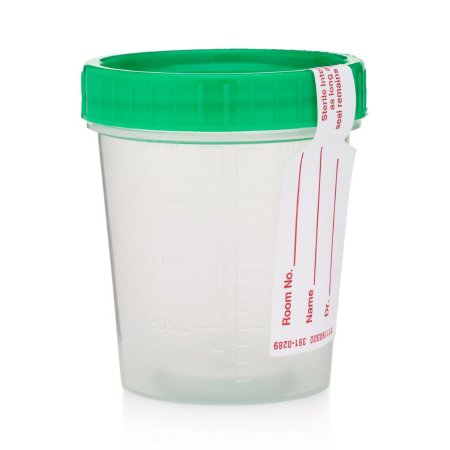 StatLab Medical Products - Specimen Container 120 mL (4 oz.) Screw Cap Patient Information Sterile - CT1019-B