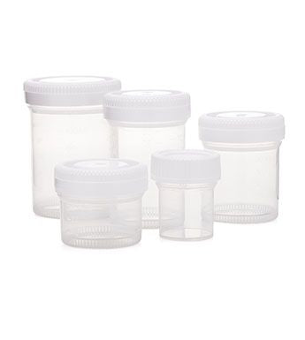 StatLab Medical Products - Specimen Container 2-1/3 X 3 Inch 90 mL (3 oz.) Screw Cap NonSterile - CTL90