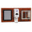 Market Lab Wall Board For Glove Box Holder Wall Mounted 2-Box Capacity 35 W X 16 H Inch Thermafoil / Stainless Steel - 20041-CW