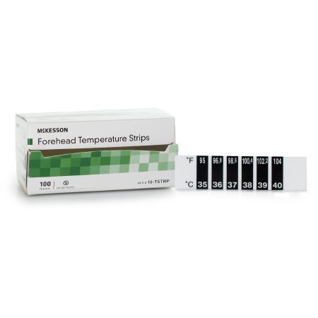 McKesson - Single Patient Skin Thermometer 94 to 104 °F Line Indicator Display - 16-TSTRP