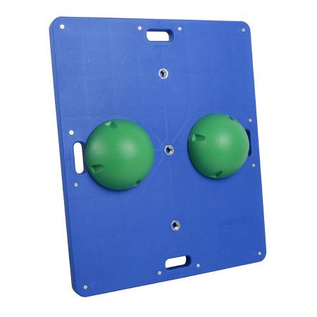 CanDo Balance Board Combo - Rectangular Balance Board Plastic 4 X 15 X 18 Inch Blue / Green - 10-2032