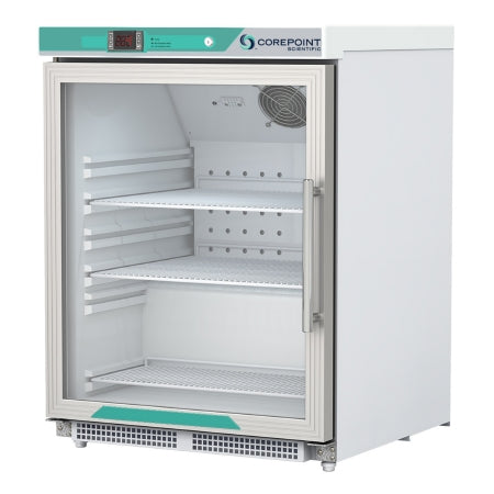 Corepoint Scientific - Undercounter Refrigerator Laboratory Use 4.6 cu.ft. 1 Swing Glass Door Left Hinged Cycle Defrost - PR051WWGADALH/0